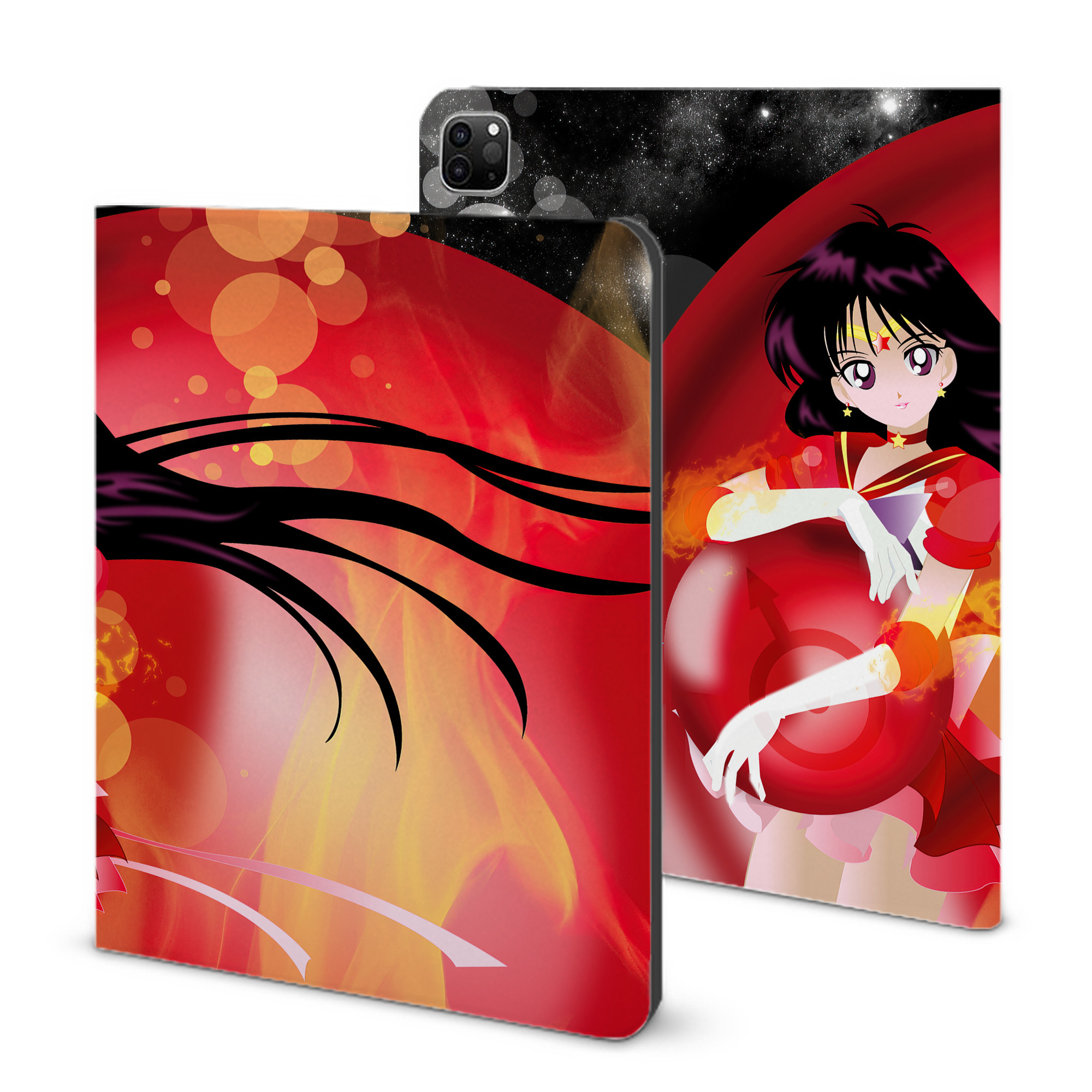 （画像用） 美少女戦士セーラームーン Sailor Moon IPad ケース ブック型 PUレザー TPU 耐衝撃 軽量 薄型 ペン収納なし 全面保護 IPad 各モデル対応